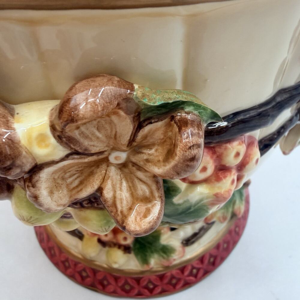 Geo Z Lefton 2001 Cardinal Collection Canister Jar & Lid Vintage Christmas - Picture 8 of 16